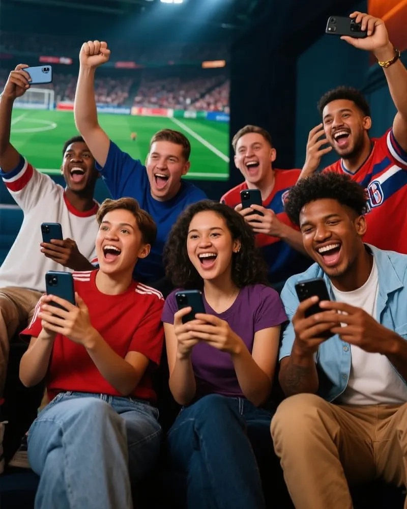 Sports Fans Using App